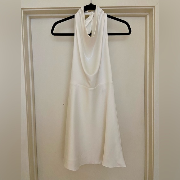 Abercrombie & Fitch Cowl Neck Halter Mini Dress (Size XS Tall) - Picture 5 of 6